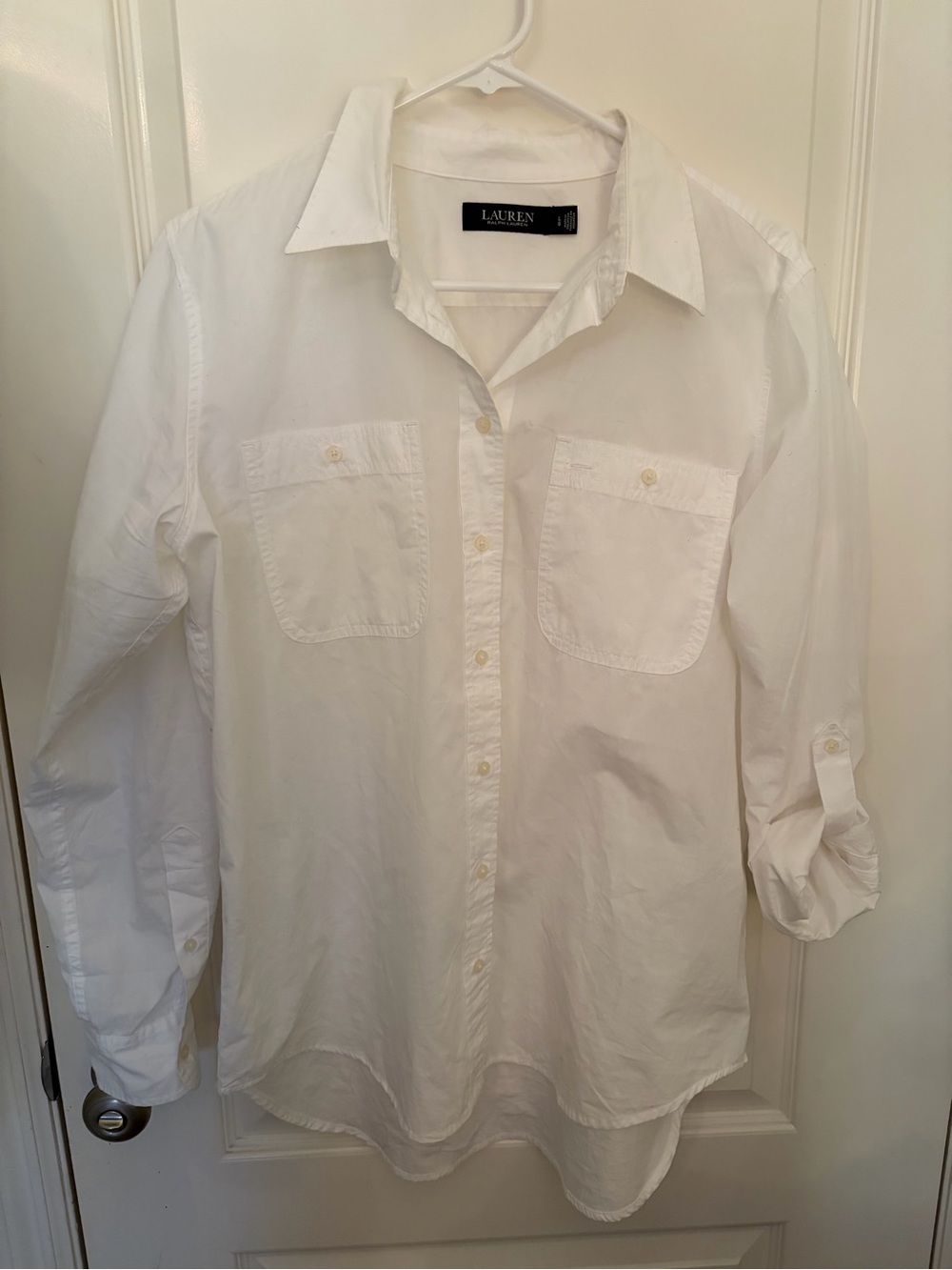 Ralph Lauren Black Label Men's White Button-Down Shirt